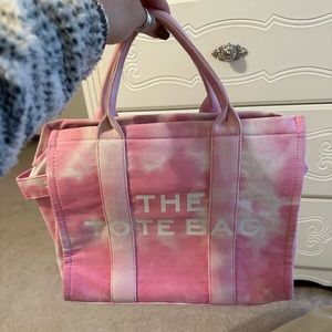 Pink tote bag